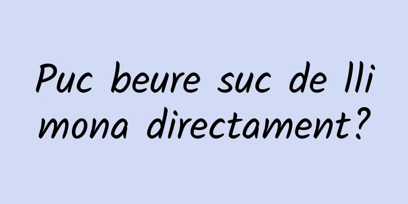 Puc beure suc de llimona directament?