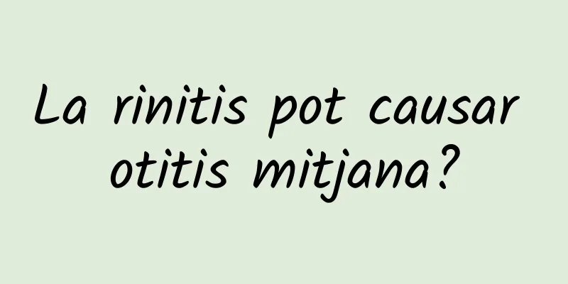La rinitis pot causar otitis mitjana?