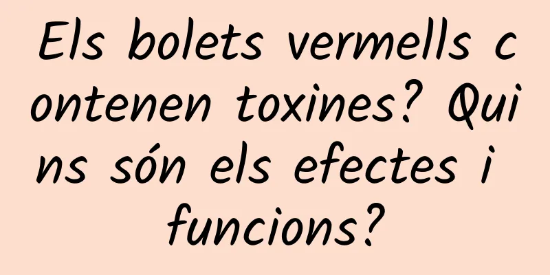 Els bolets vermells contenen toxines? Quins són els efectes i funcions?