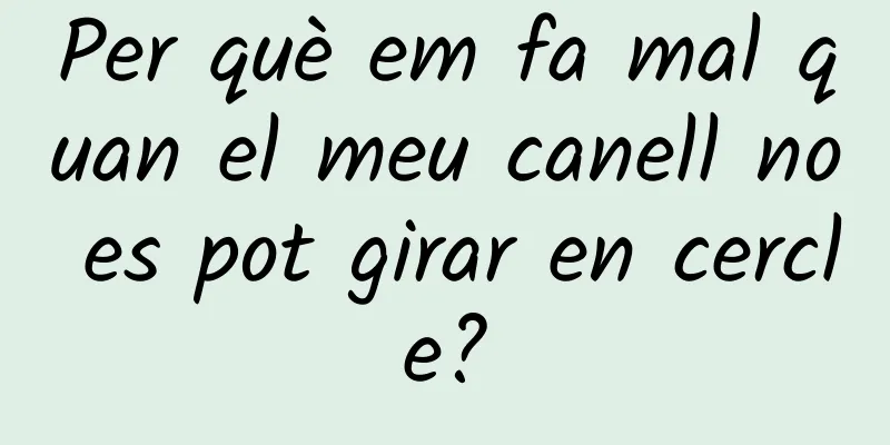 Per què em fa mal quan el meu canell no es pot girar en cercle?