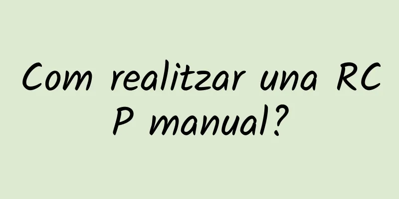 Com realitzar una RCP manual?