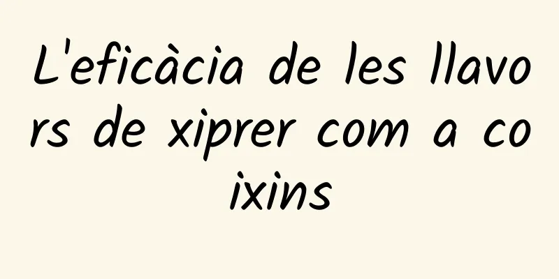 L'eficàcia de les llavors de xiprer com a coixins