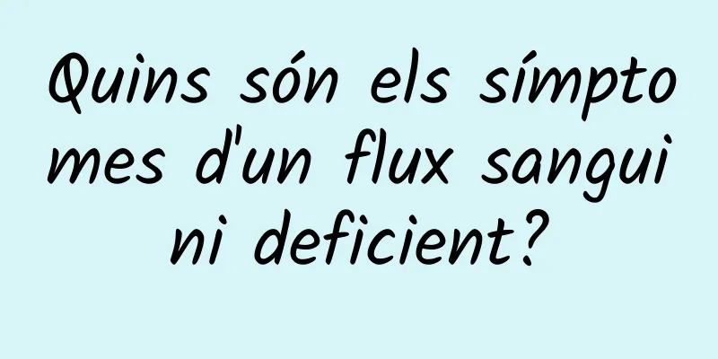 Quins són els símptomes d'un flux sanguini deficient?