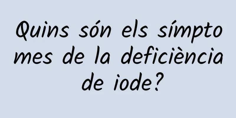Quins són els símptomes de la deficiència de iode?