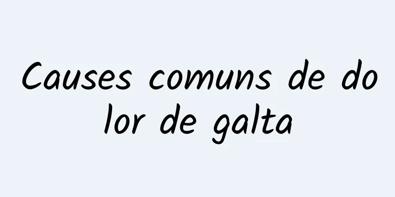 Causes comuns de dolor de galta
