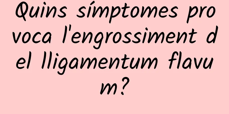 Quins símptomes provoca l'engrossiment del lligamentum flavum?