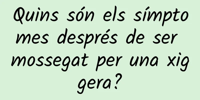 Quins són els símptomes després de ser mossegat per una xiggera?