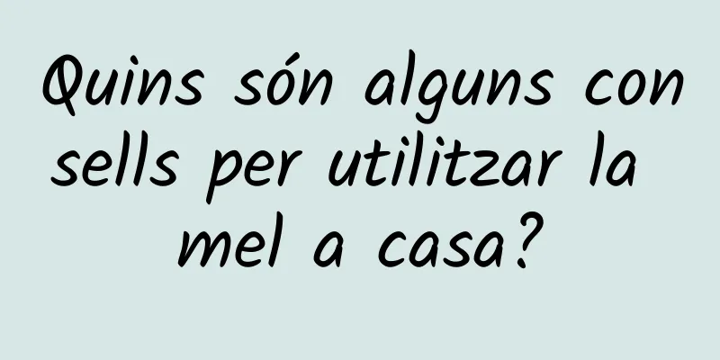 Quins són alguns consells per utilitzar la mel a casa?