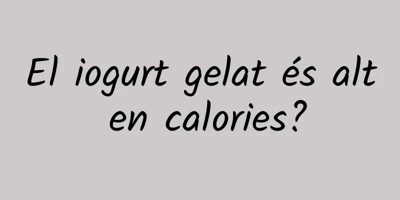 El iogurt gelat és alt en calories?