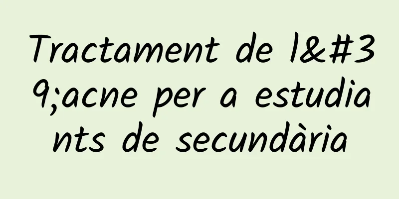Tractament de l'acne per a estudiants de secundària