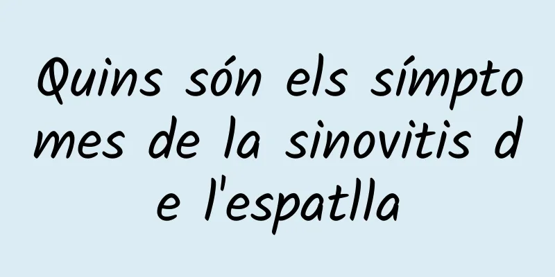 Quins són els símptomes de la sinovitis de l'espatlla