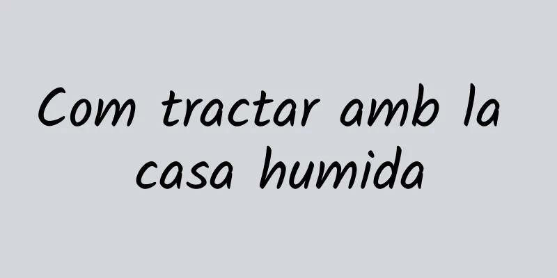 Com tractar amb la casa humida