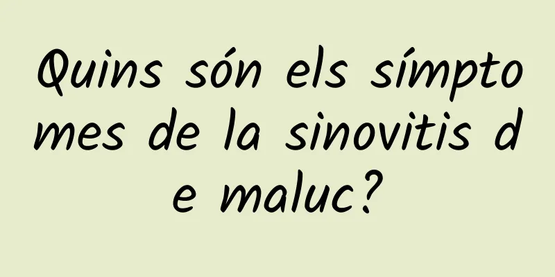 Quins són els símptomes de la sinovitis de maluc?