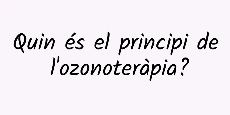 Quin és el principi de l'ozonoteràpia?