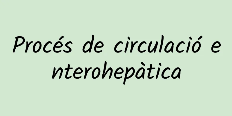 Procés de circulació enterohepàtica