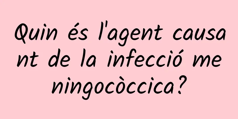 Quin és l'agent causant de la infecció meningocòccica?