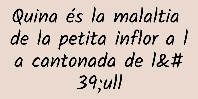 Quina és la malaltia de la petita inflor a la cantonada de l'ull