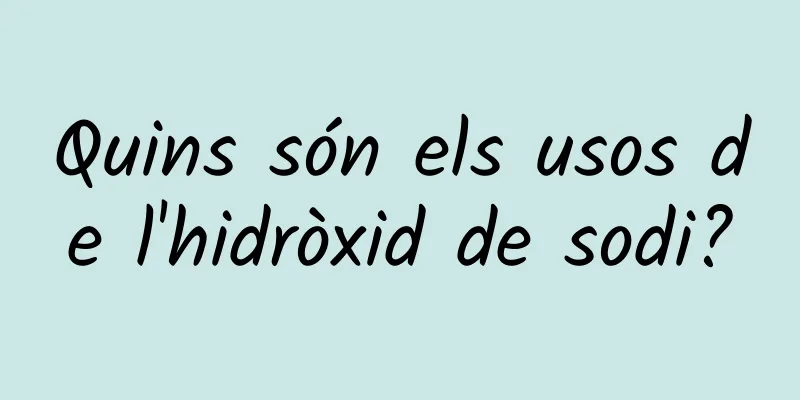Quins són els usos de l'hidròxid de sodi?