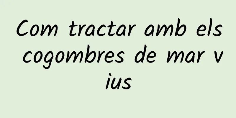 Com tractar amb els cogombres de mar vius