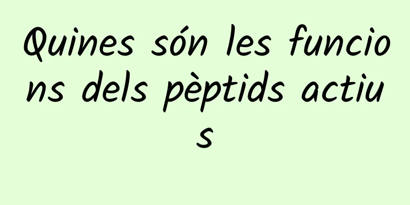Quines són les funcions dels pèptids actius