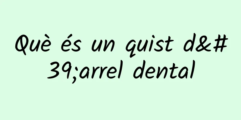 Què és un quist d'arrel dental