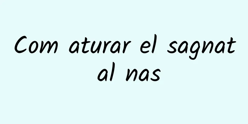 Com aturar el sagnat al nas