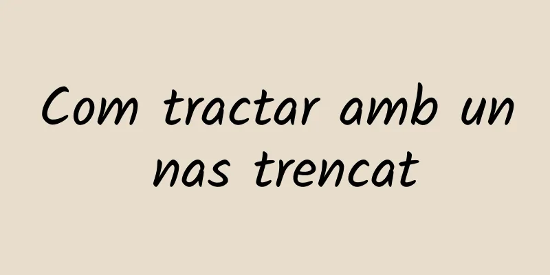 Com tractar amb un nas trencat