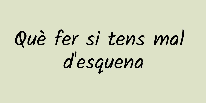 Què fer si tens mal d'esquena