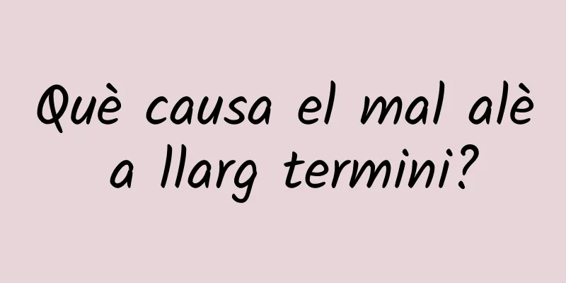 Què causa el mal alè a llarg termini?
