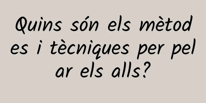 Quins són els mètodes i tècniques per pelar els alls?