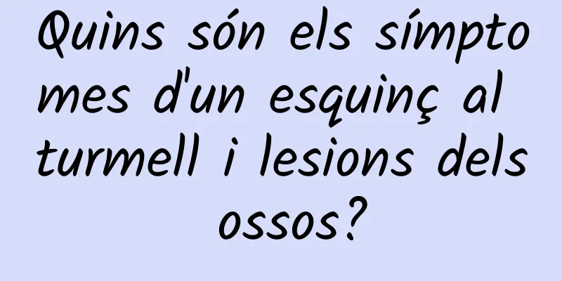 Quins són els símptomes d'un esquinç al turmell i lesions dels ossos?