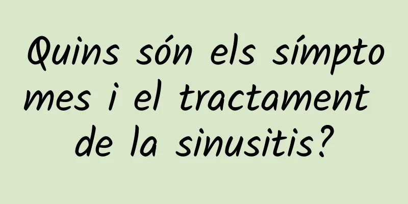 Quins són els símptomes i el tractament de la sinusitis?