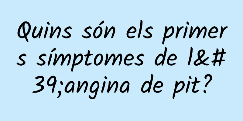 Quins són els primers símptomes de l'angina de pit?