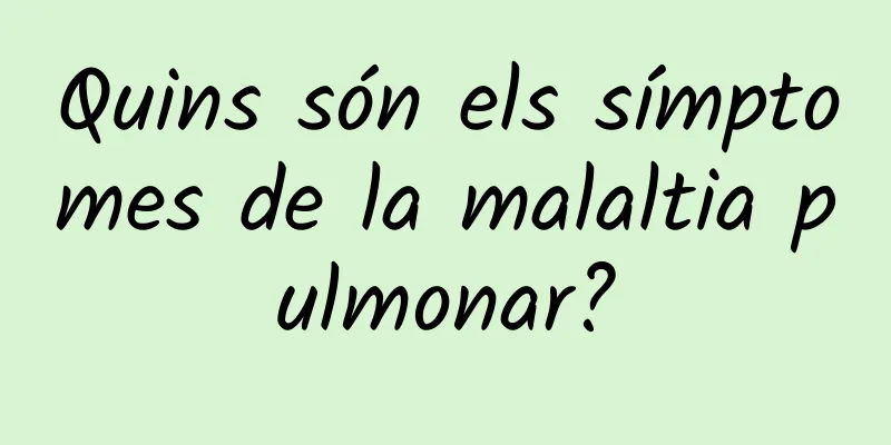 Quins són els símptomes de la malaltia pulmonar?