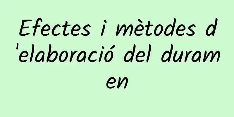 Efectes i mètodes d'elaboració del duramen