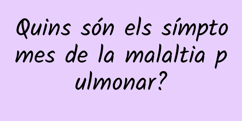 Quins són els símptomes de la malaltia pulmonar?