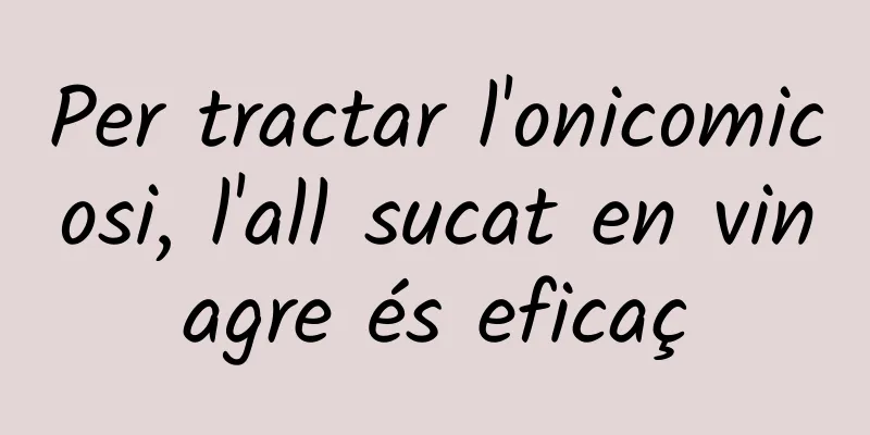 Per tractar l'onicomicosi, l'all sucat en vinagre és eficaç