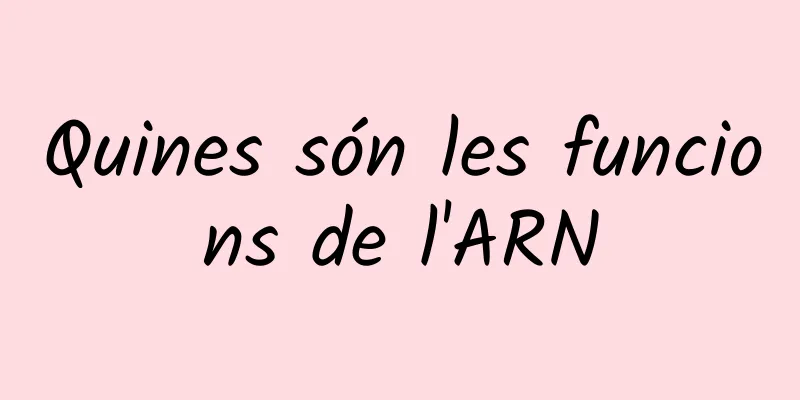 Quines són les funcions de l'ARN