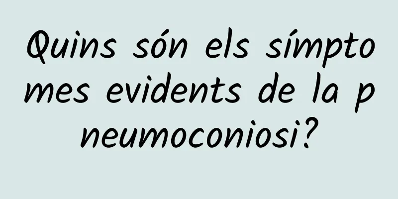 Quins són els símptomes evidents de la pneumoconiosi?