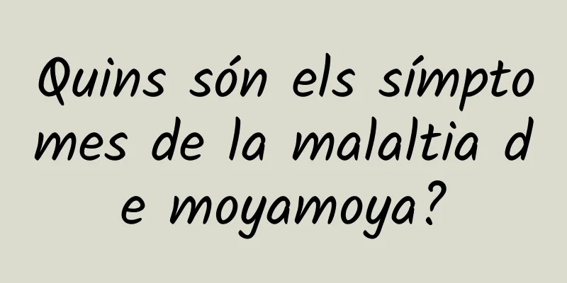 Quins són els símptomes de la malaltia de moyamoya?