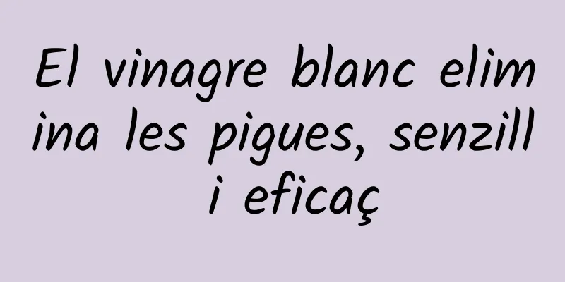 El vinagre blanc elimina les pigues, senzill i eficaç