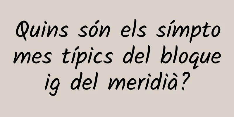 Quins són els símptomes típics del bloqueig del meridià?