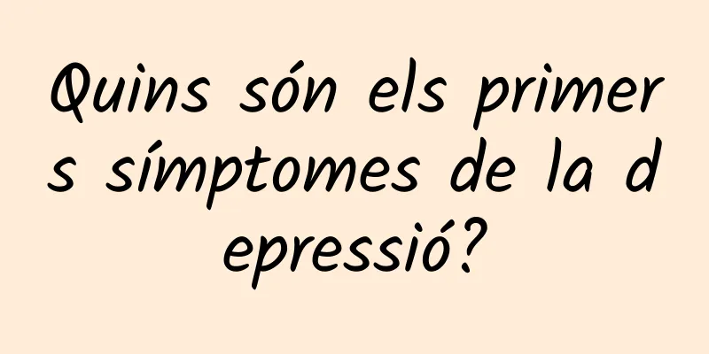 Quins són els primers símptomes de la depressió?