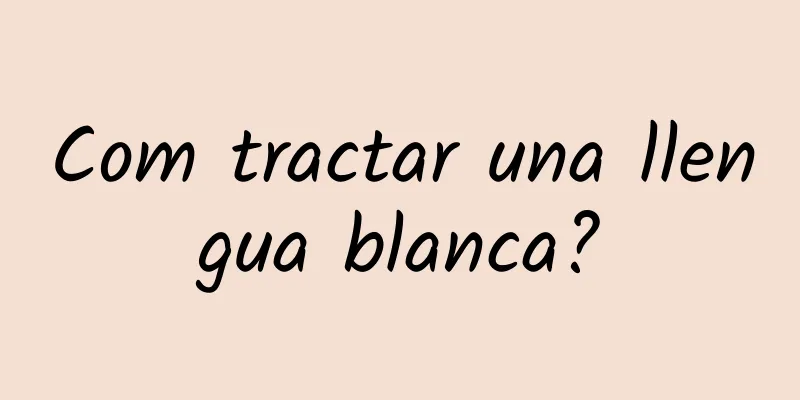 Com tractar una llengua blanca?