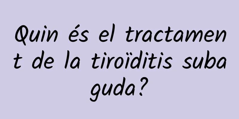 Quin és el tractament de la tiroïditis subaguda?