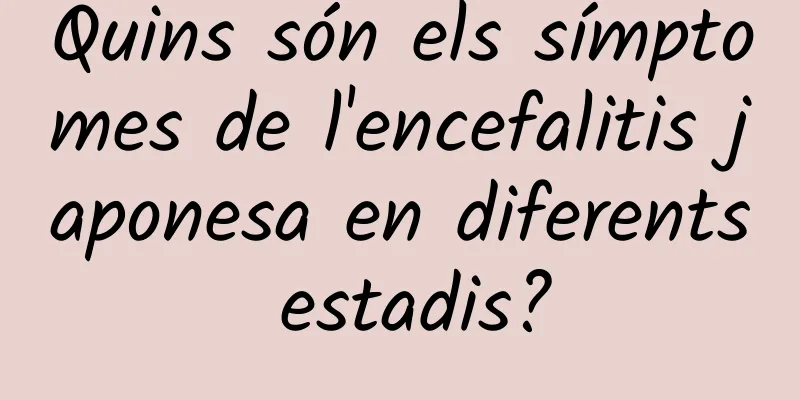 Quins són els símptomes de l'encefalitis japonesa en diferents estadis?