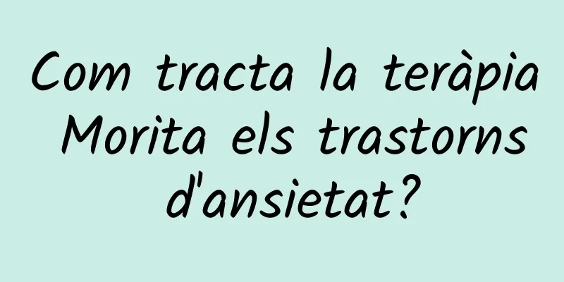 Com tracta la teràpia Morita els trastorns d'ansietat?