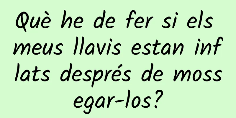 Què he de fer si els meus llavis estan inflats després de mossegar-los?