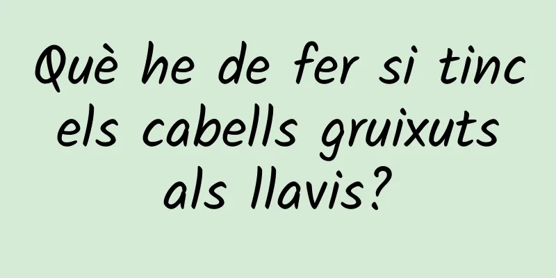 Què he de fer si tinc els cabells gruixuts als llavis?