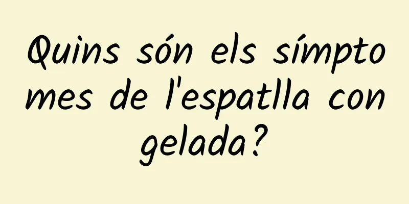 Quins són els símptomes de l'espatlla congelada?